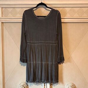 Elegant Gray Mini Dress